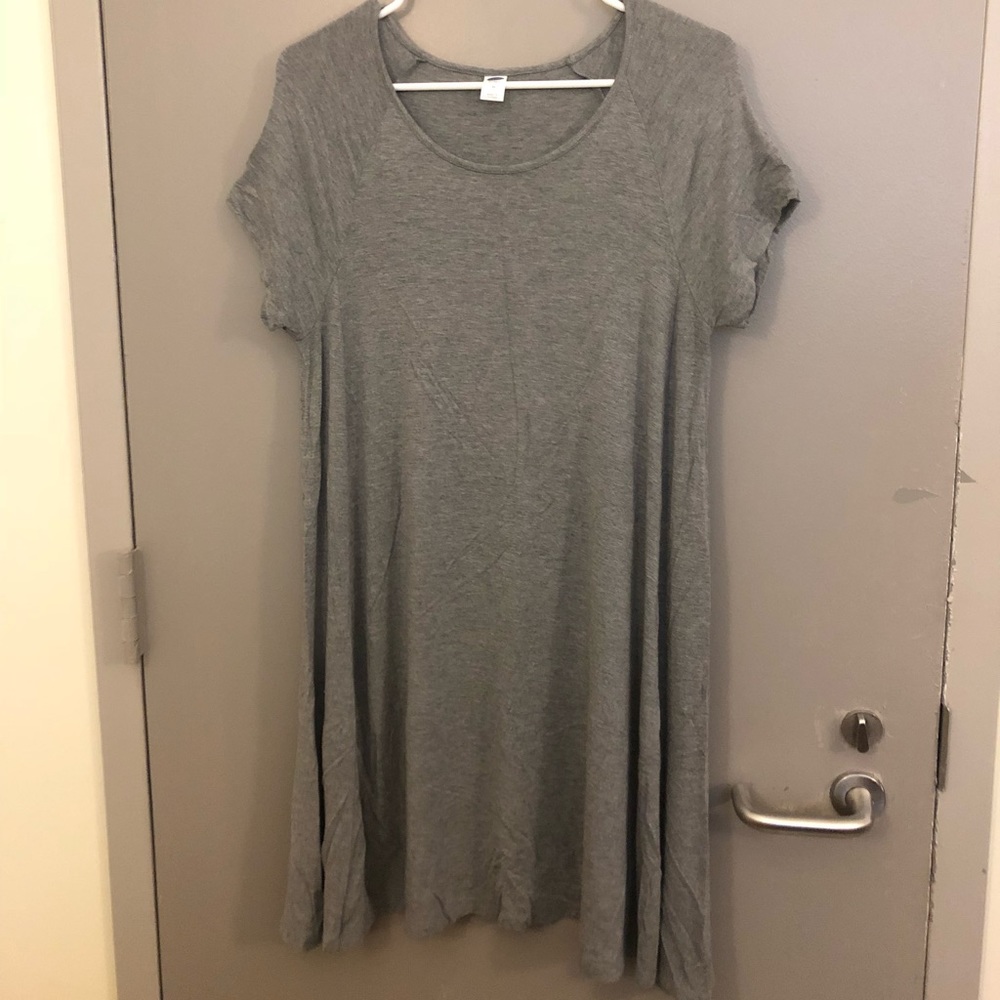 Basic gray swing dress